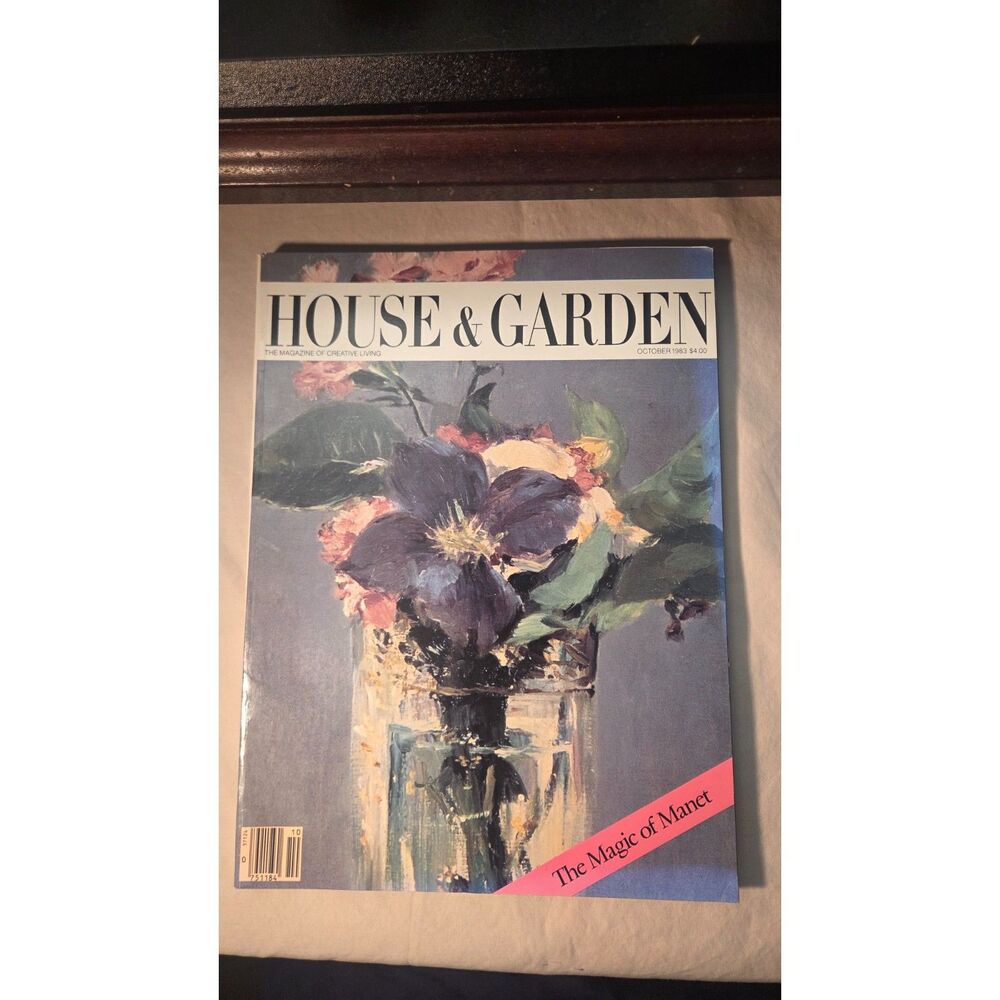 Vintage House & Garden Magazine October 1983 - Édouard Manet Cover Art
